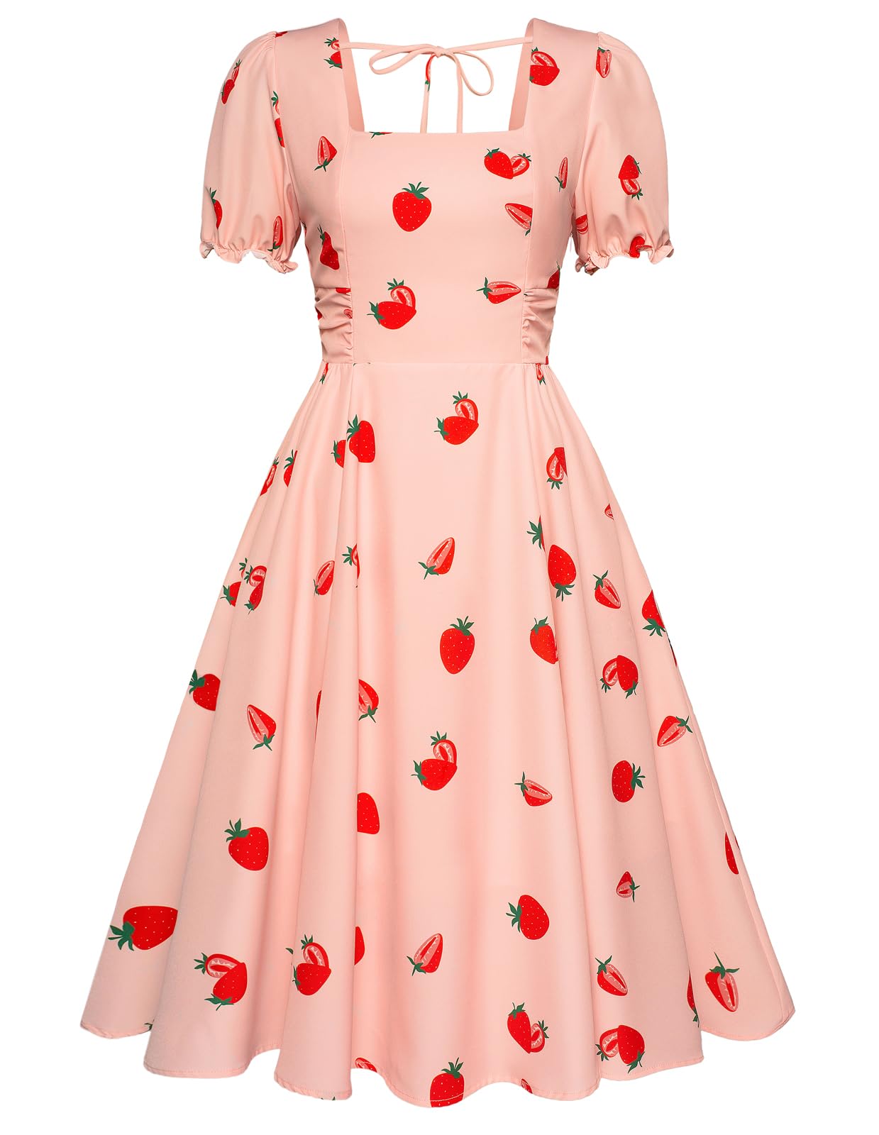 Belle Poque Women's Vintage Midi Cottagecore Cocktail Dresses