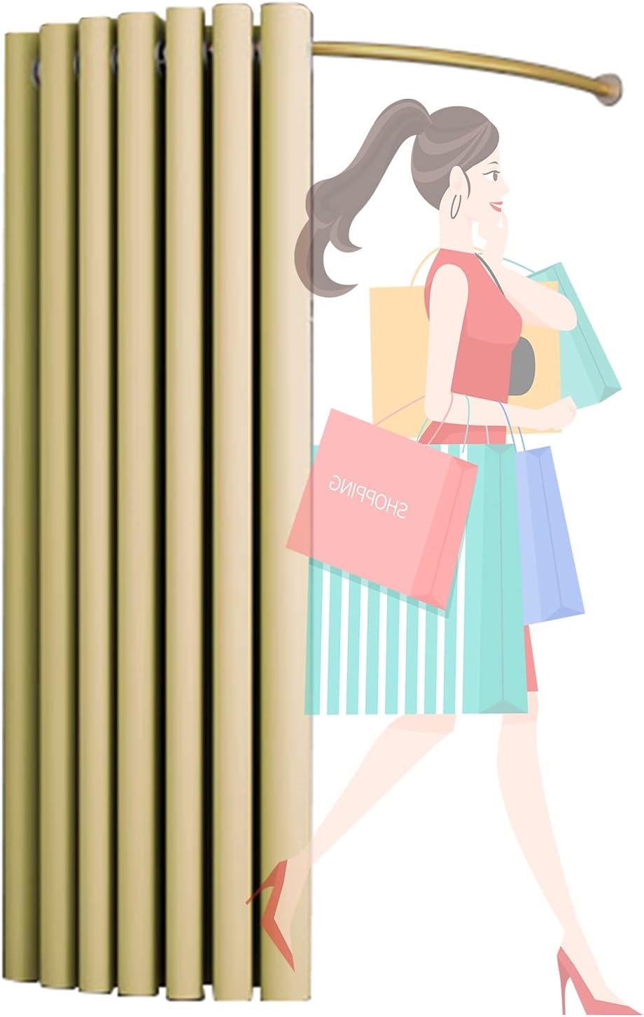 Microfiber Mobile Ring Hook Privacy Screen for Store Shopping Center Office Wall-Mounted Metal Display Frame 8 Colours (Colour: Purple Size: 85 x 85 x 200 cm) (Yellow 85 x 85 x 200 cm)