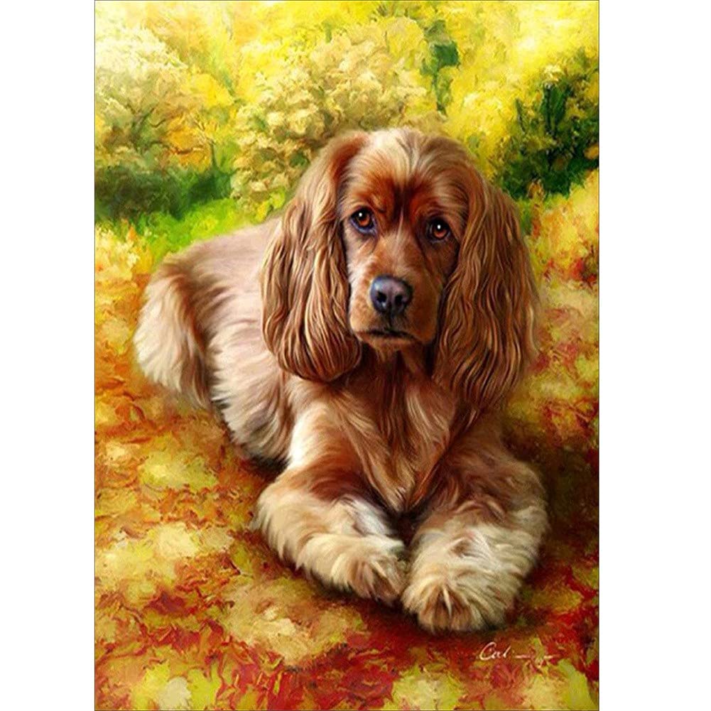 Diamond painting grand format 80x180cm mosaïque chien point de croix