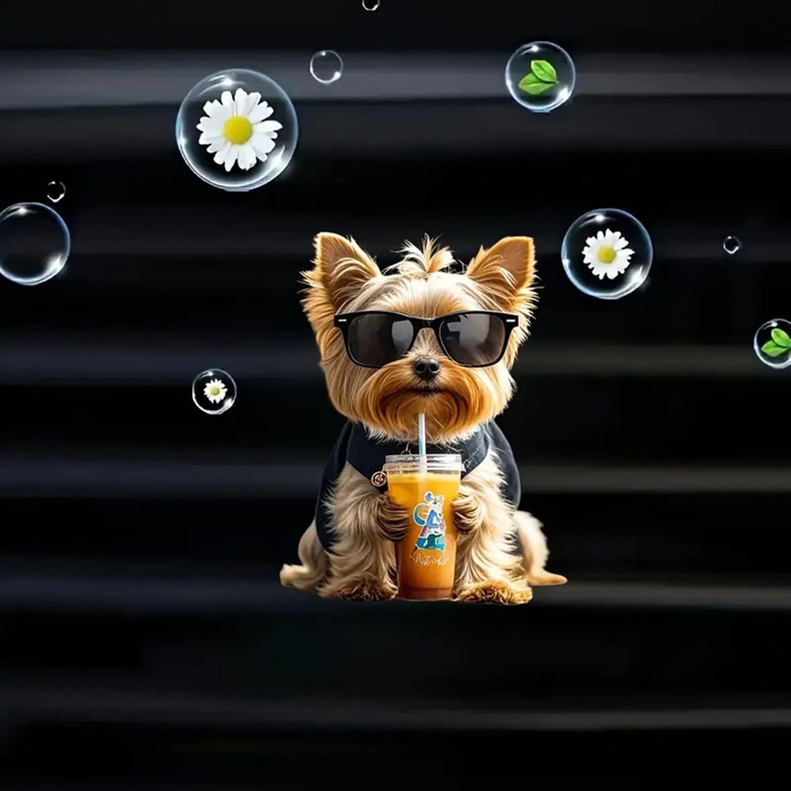 Profumatori D'Aria Per Veicoli - Diffusore 2D in Acrilico - Profumo Decorativo A Forma Di Cane per Auto Furgone Viaggi Casa Estate Viaggi Stradali