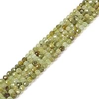 Vista 45 de Cuentas Redondas Facetadas de Ópalo Verde de 4 mm Sueltas de 16 Pulgadas para Hacer Joyas