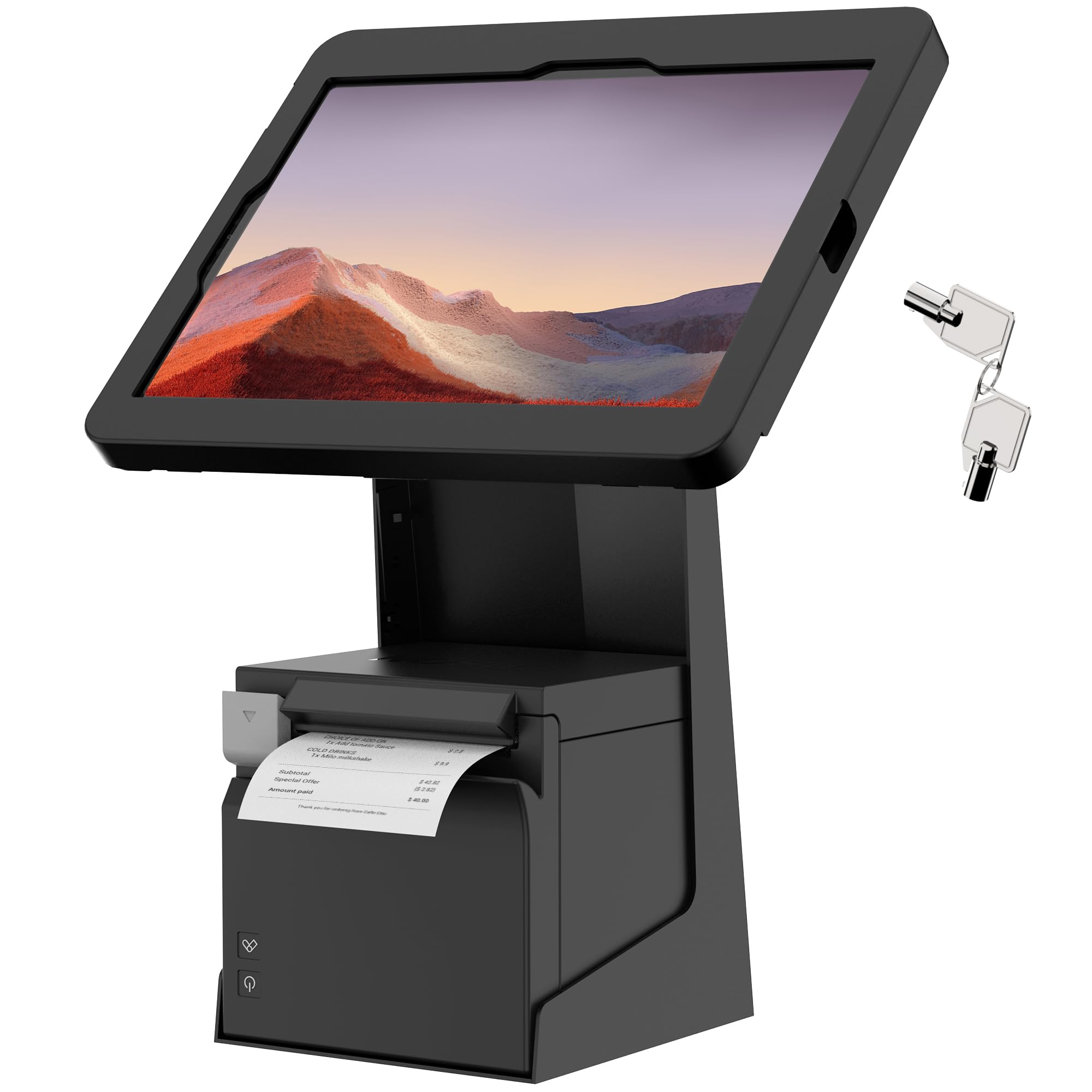 Supporto per tablet POS con spazio stampante BSP101BA