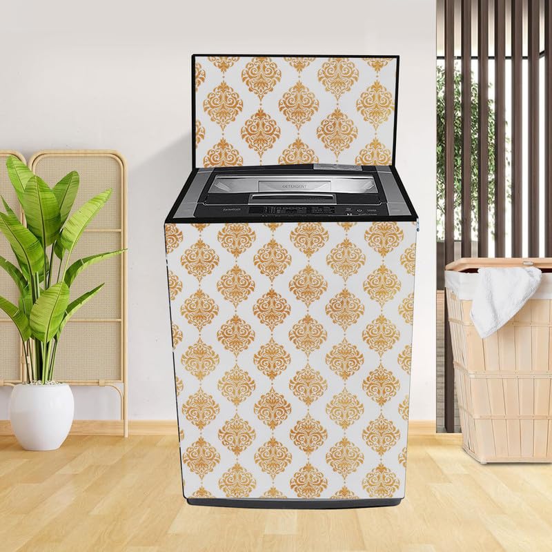 Image of Fully Automatic Top Load Washing Machine Cover Suitable For Samsung, Lg, Godrej, Whirlpool 6.5Kg, 7Kg, 7.5Kg, 8Kg, 9Kg, 10Kg, 11Kg ( 58Dx60Wx94H ), Waterproof Cover, Dmas Design .
