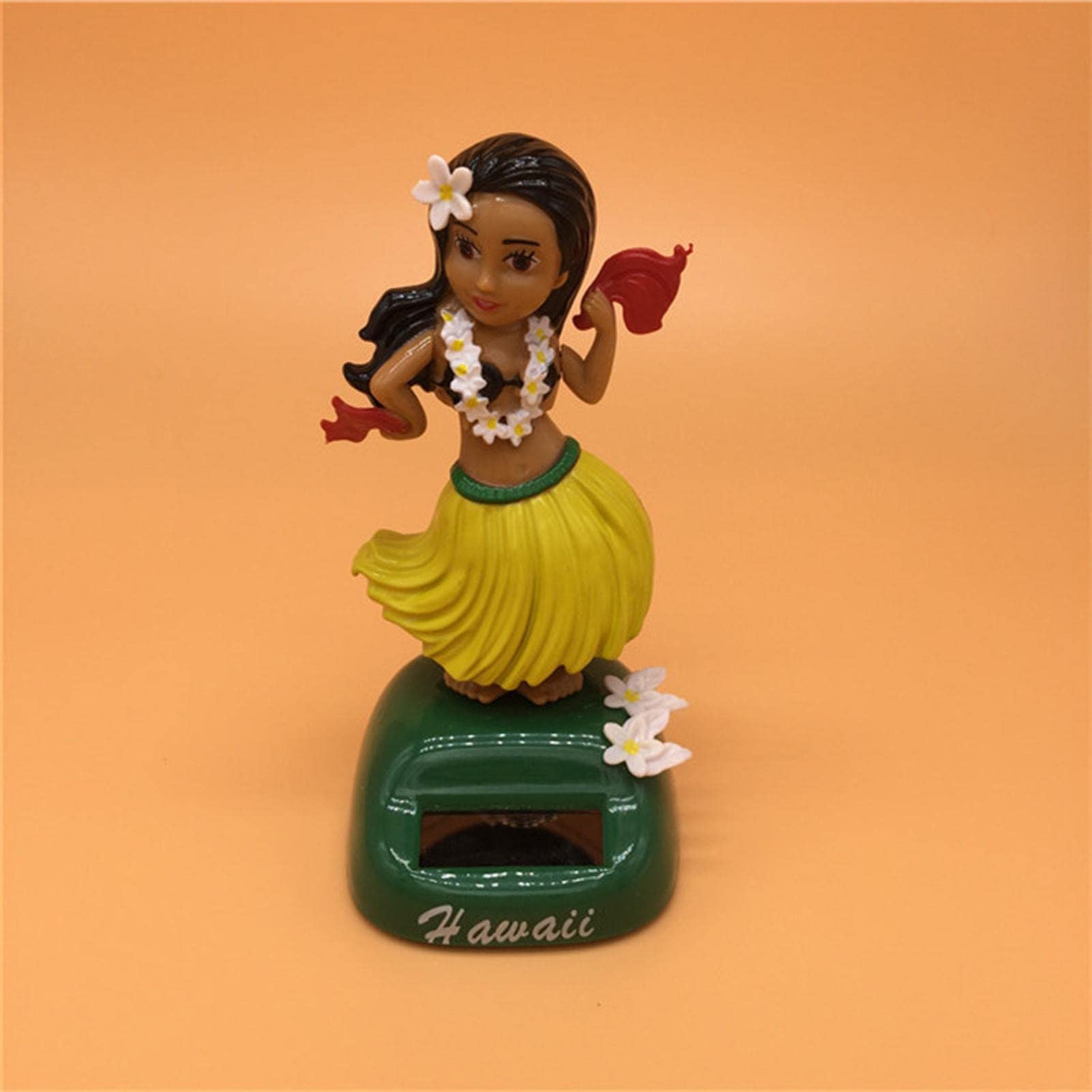 Bailarina hawaiana solar, figura de danza hawaiana solar Figura de baile Juguete Muñeca que sacude la cabeza Diseño de última generación | en línea