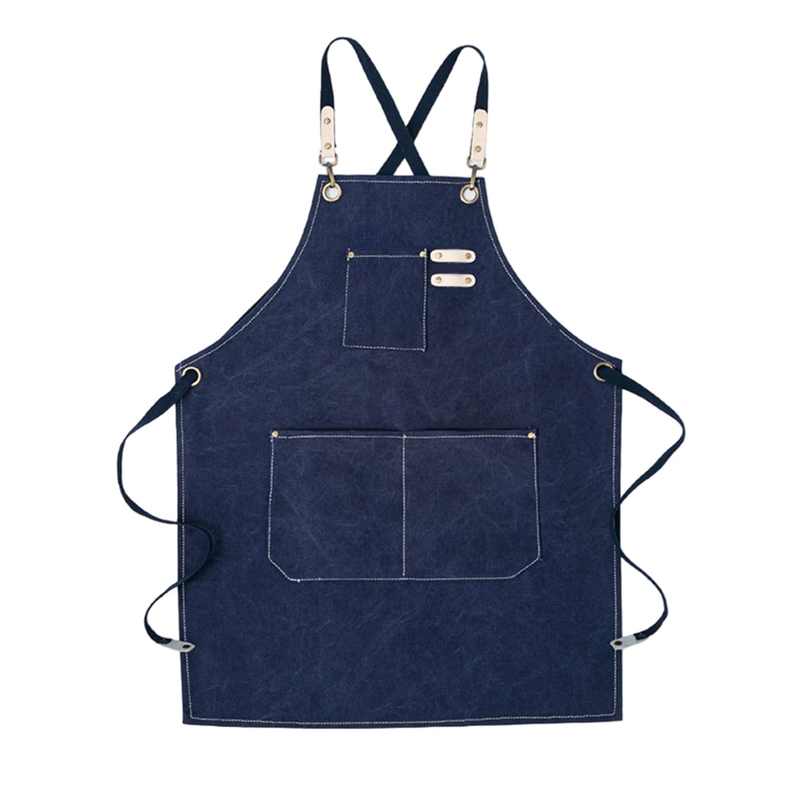 Jazuaiao Canvas Chefs Apron with Waterproof, Adjust Fit for Chefs Bakers Experts Apron