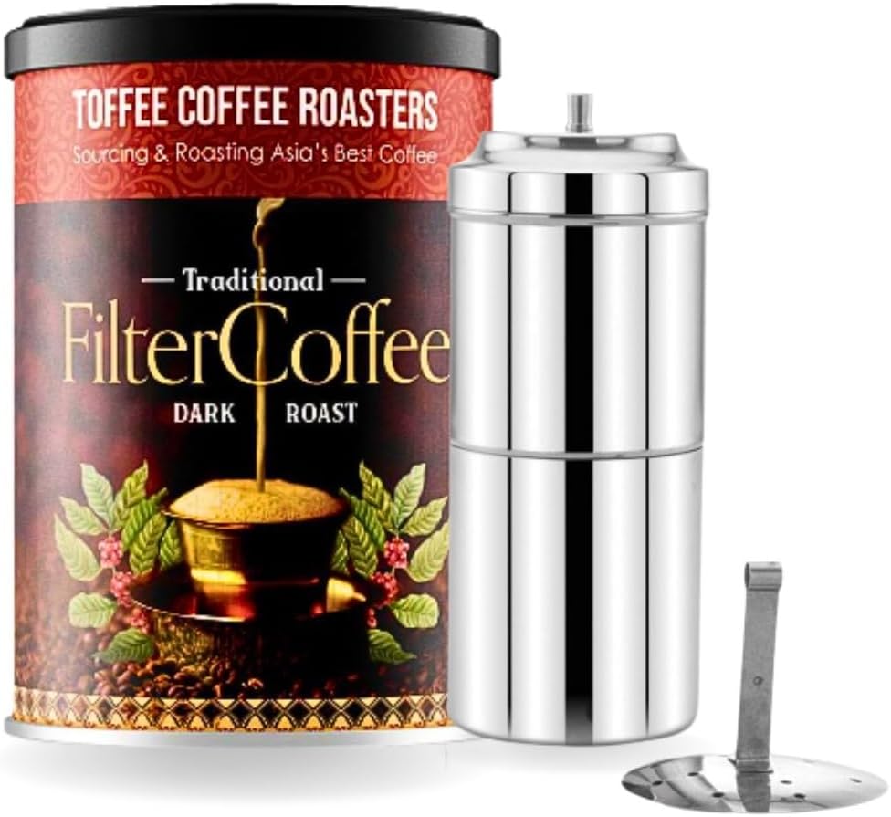 Toffee Coffee Roasters | South Indian Filter Coffee (200 gms) + Free Filter C...