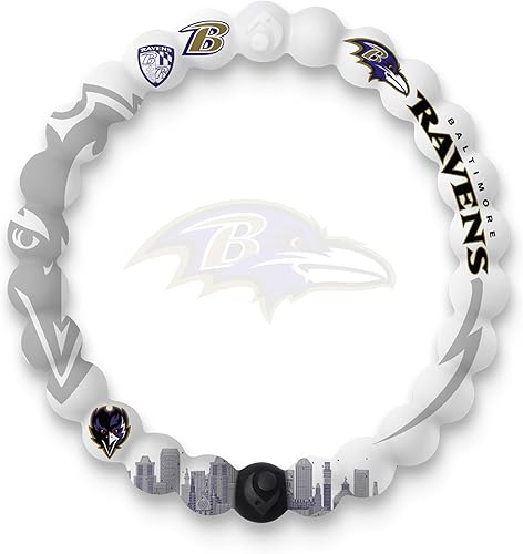 Miniatura 386 de Lokai NFL Football Collection - Pulseras de cuentas para hombres y mujeres, joyería de silicona, pulsera de moda para un ajuste cómodo