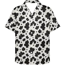 PinUp Angel Men's Relaxed Fit Aloha Shirt Short Sleeve Casual Printed Button Down Shirt for Summer Daily Wear