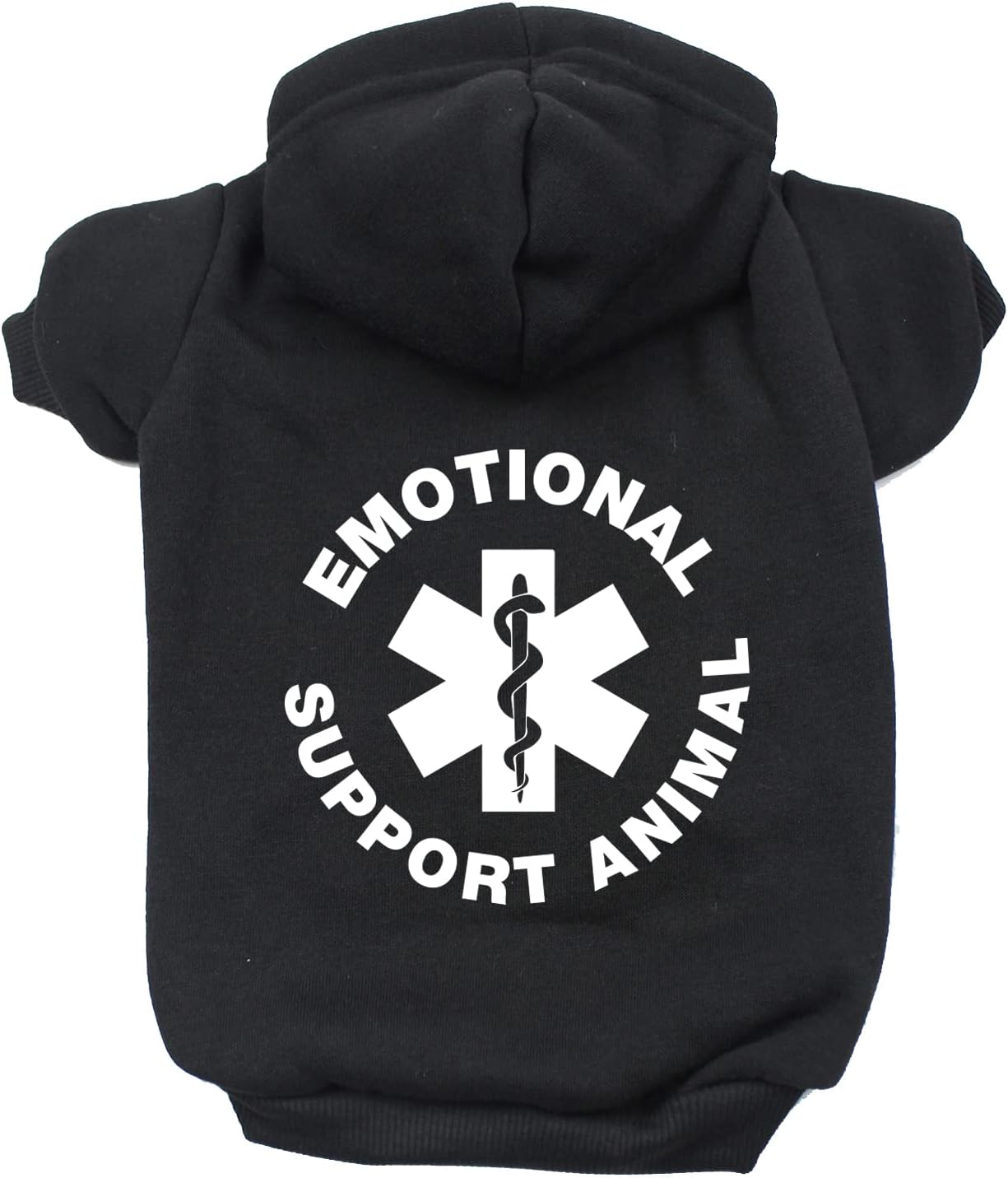 Emotional Support Animal (ESA) Pullover Fleece Lined Dog Hoodie (Hooded Sweatshirt) Assorted Colors