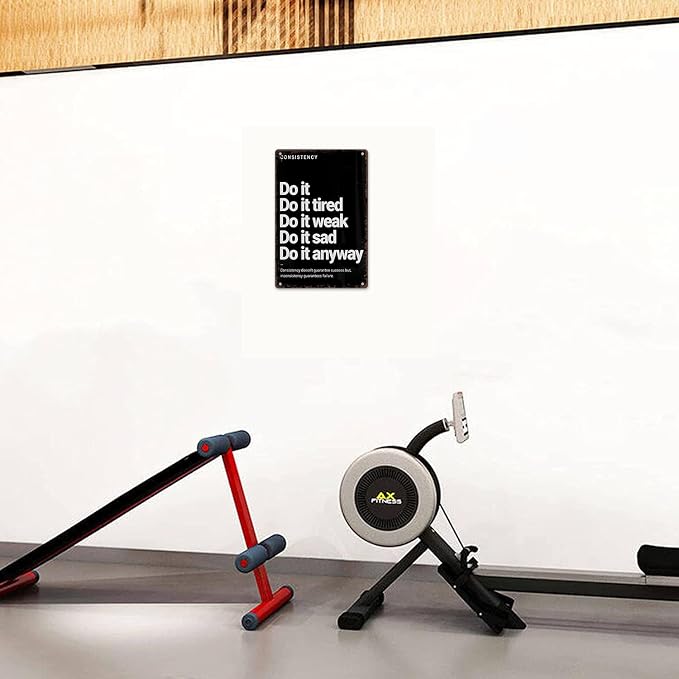 Cuadro metálico motivacional 12x8 pulgadas miniatura 6