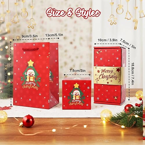 Miniatura 5 de Caja de regalo de paquete rojo plegable que rebota, caja de regalo de paquete rojo rebotante para Navidad, explosión de efectivo de lujo para