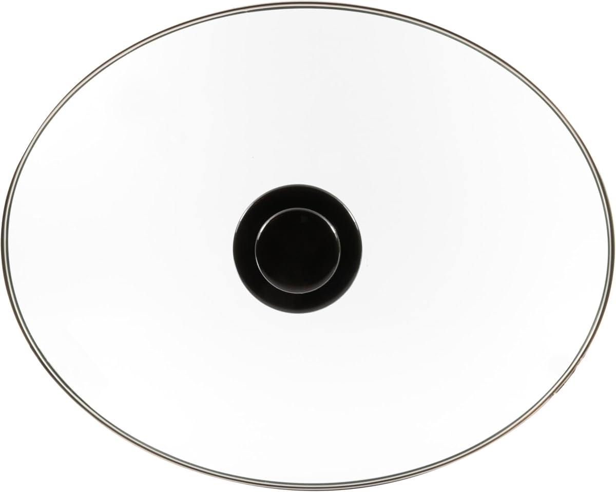 Univen Oval Shaped Glass Lid Compatible with Hamilton Beach 6 Quart Slow Cooker Models 33167 33463 33665G 990077900