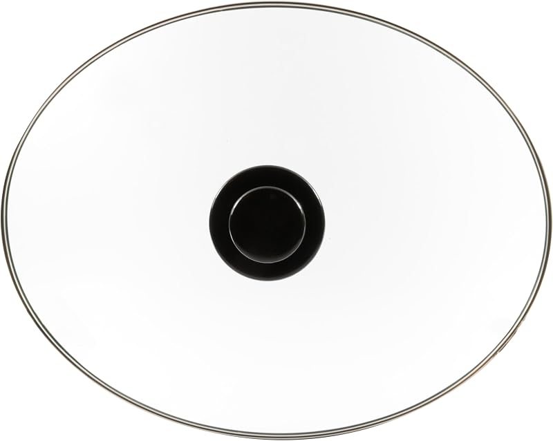 Univen Oval Shaped Glass Lid Compatible with Hamilton Beach 6 Quart Slow Cooker Models 33167 33463 33665G 990077900