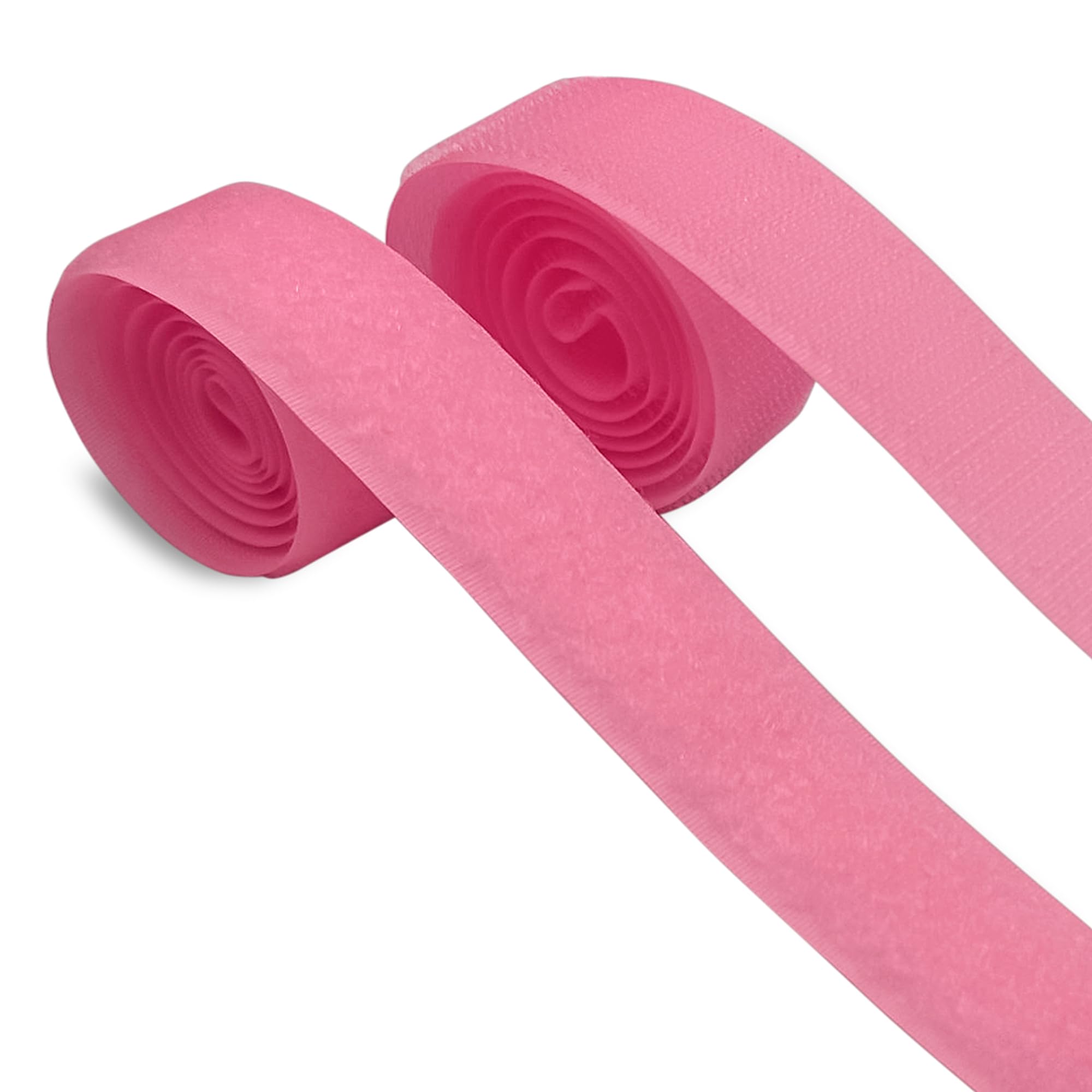 1 inch Wide Pink Sew on Hook and Loop Tape Non-Adhesive 1 Yd Length Pink Nylon Hook Loop Tape Fabric Fastener Set for Military Form Bags Clothes Shoes