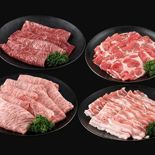 JA 鹿児島黒牛すきやき・黒豚しゃぶしゃぶセット(計1.2kg)[A-1501]牛肉 豚肉 しゃぶしゃぶ 黒豚 セット すき焼き 国産