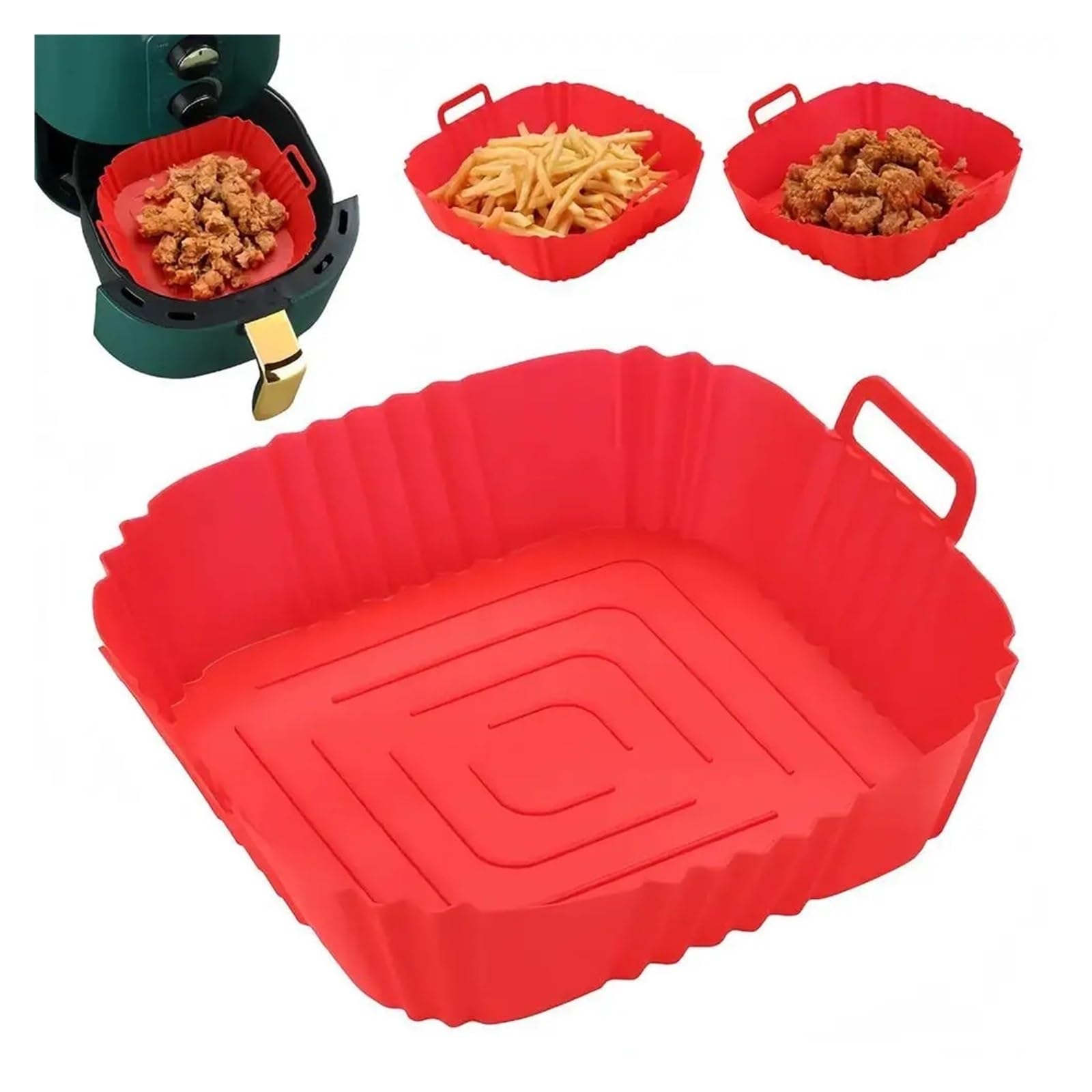 22 Cm Großer Ersatz-Korb For Die Luftfritteuse Aus Silikon
