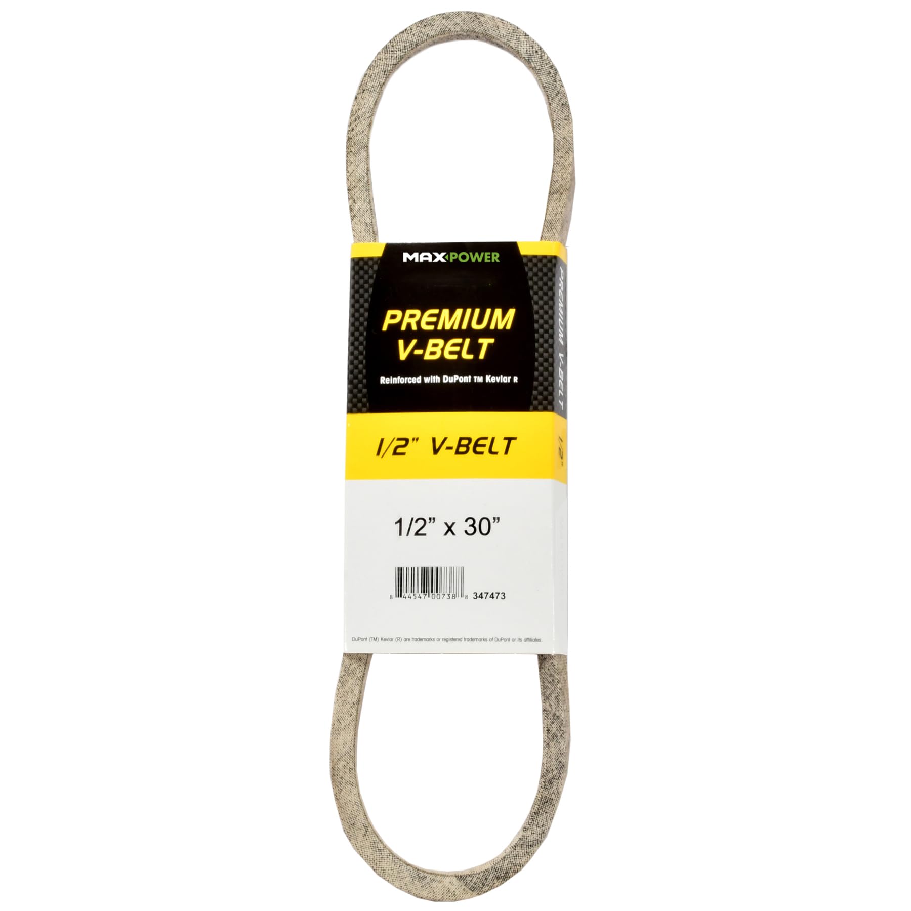MAXPOWER V-belt 347473, Kevlar reinforced, 1/2 inch x 30 inch, 4L300, outer length L (a) 770 mm.