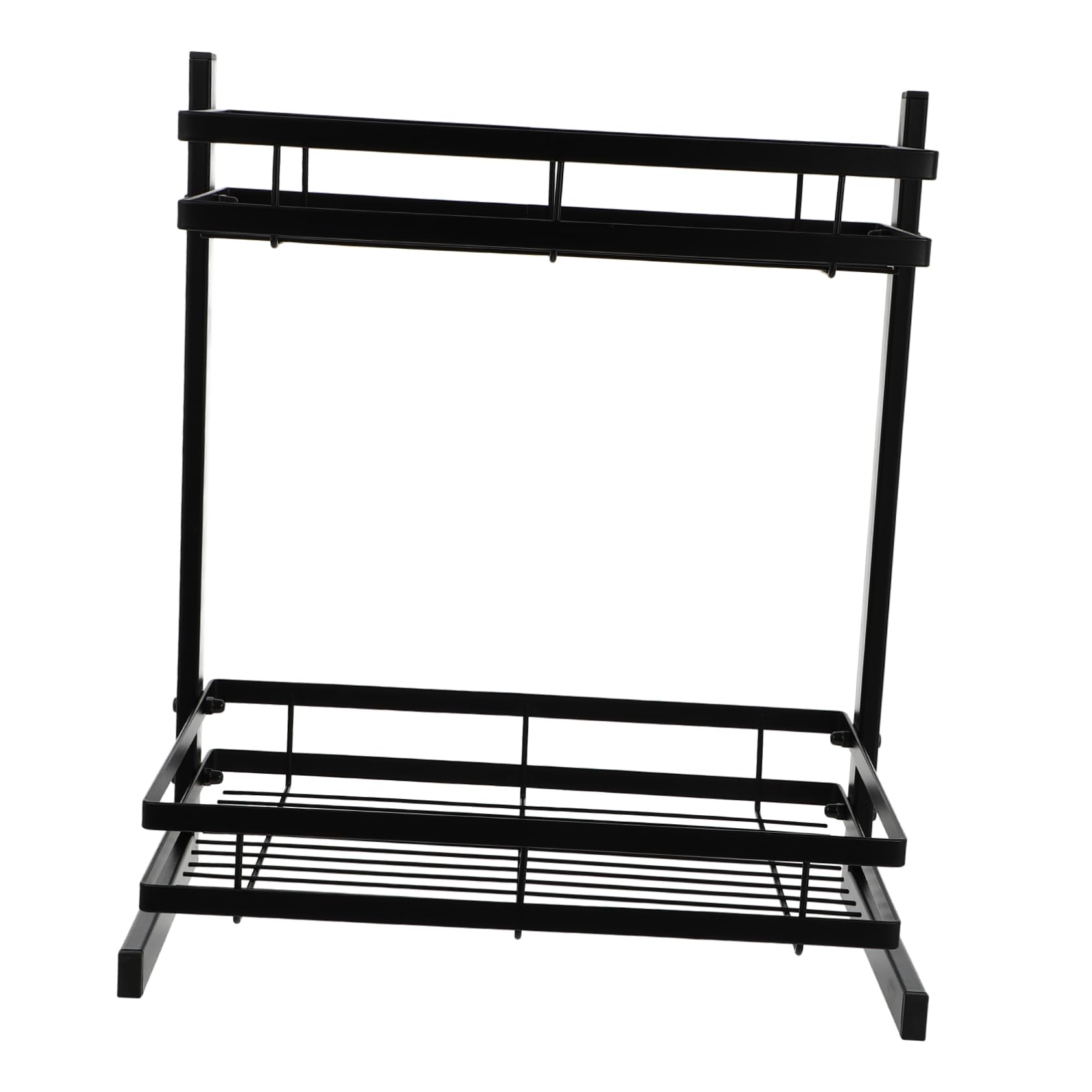 Alipis 1pezzi Mensola Portaoggetti in Ferro Doppio Porta Spezie Organizer Per Spezie Accessorio Da Cucina Forniture Da Cucina Per Aumentare Spazio Di Stoccaggio