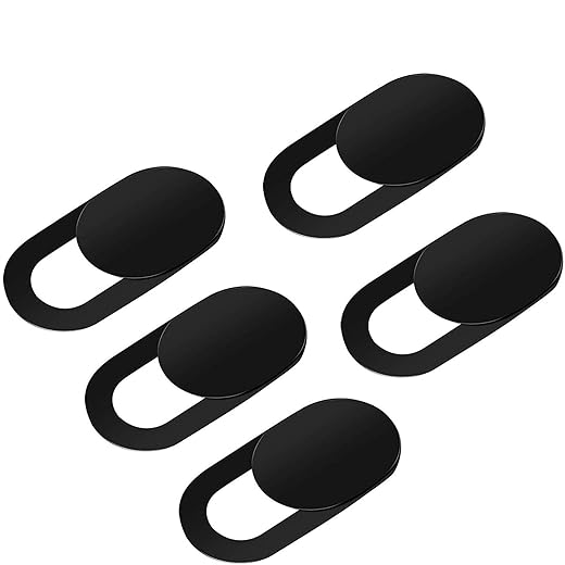 EYSOFT Webcam Cover, Webcam Cover Slide Compatible for Laptop, Desktop, PC, MacBook Pro, iMac, Mac Mini, iPad Pro, Smartphone,Protect Your Privacy and Security,Strong Adhesive (Black)