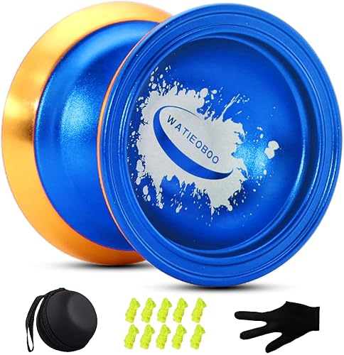 WATIEOBOO Yoyo profesional Yoyo no sensible para niños bola de yoyo de metal de aluminio profesional para principiantes yoyos chinos para jugadores