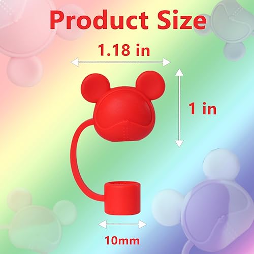 Miniatura 32 de Juego de 4 fundas de popote con diseño de estrella compatibles con vasos Stanley de 30 y 40 onzas, reutilizables, bonitas puntas de popote de 09-4