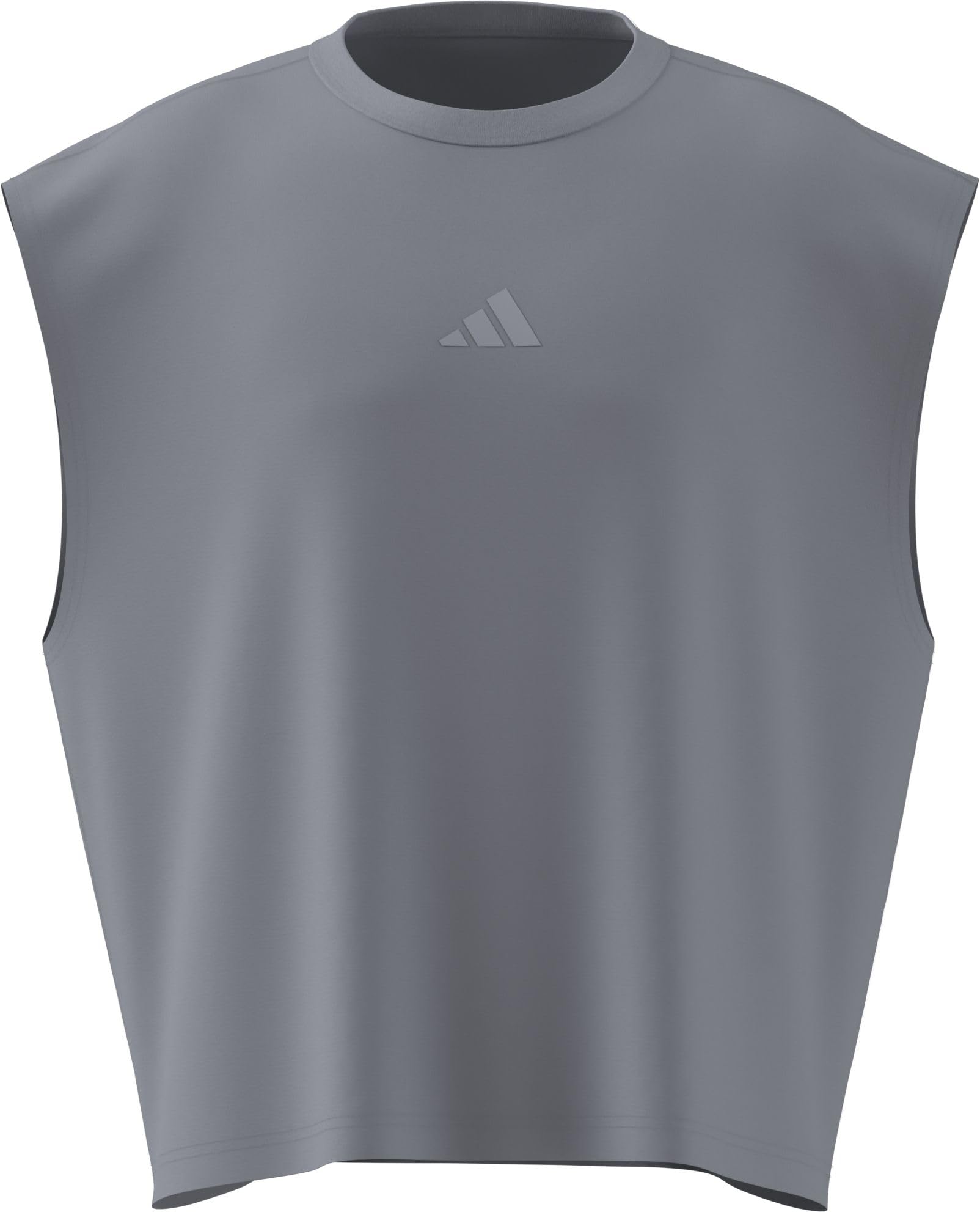 adidas Men's Soft LUX Tank TOP, Halo Silver, L