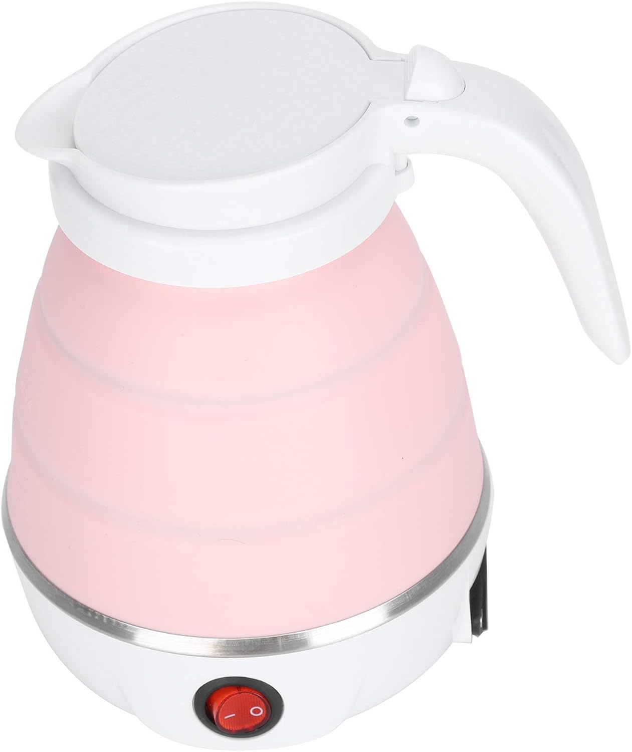 Electric Kettle, Folding Water Boiler Portable Silicone Household Electric Kettle 400W US Plug 110V()
