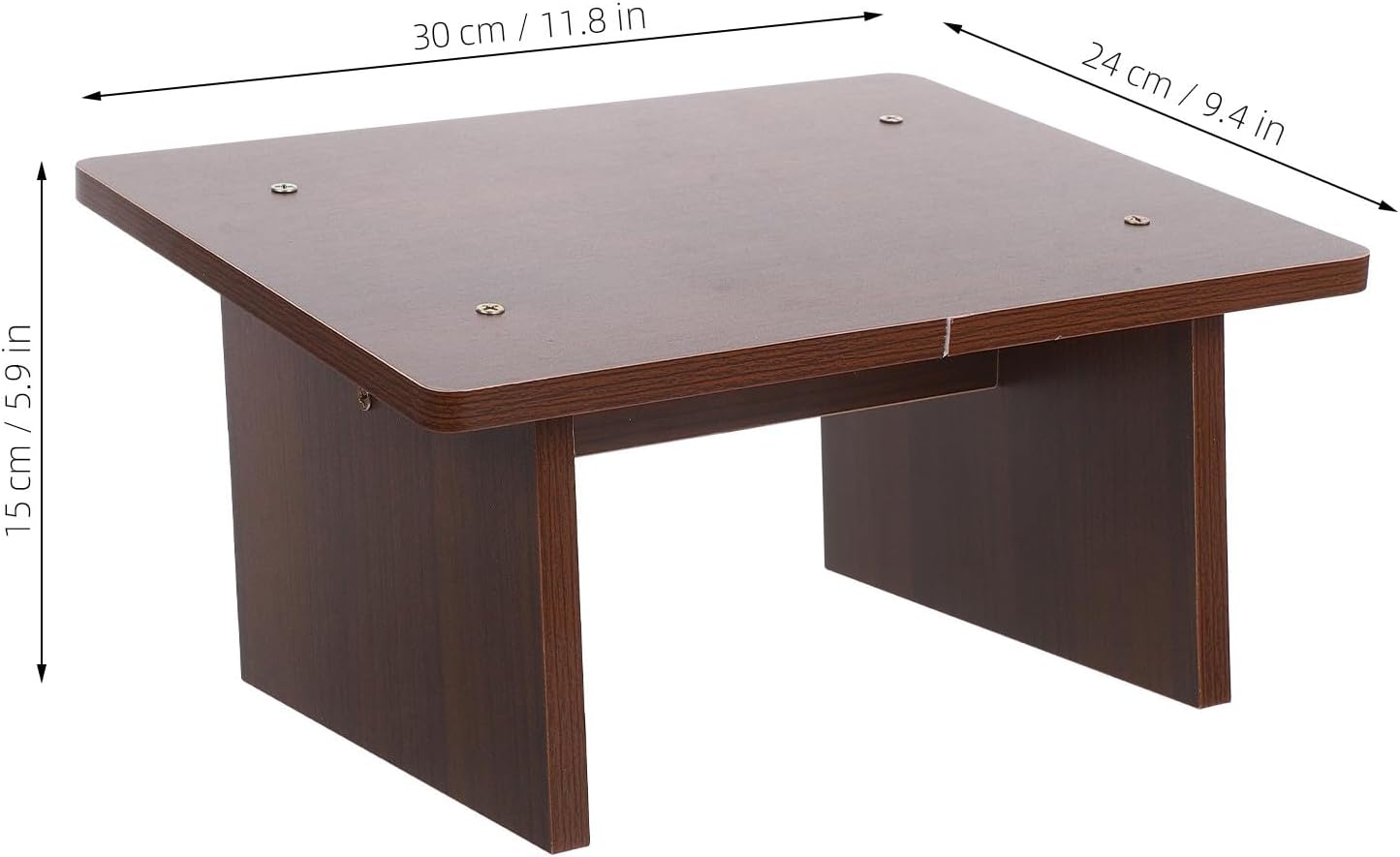 Veemoon Wood Foot Stool 30cm Slanted Under Desk Footrest Office Leg Rest for Adults Home and Workplace