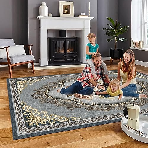 Tapis de paillasson 50x140 cm durable gris clair pour salon