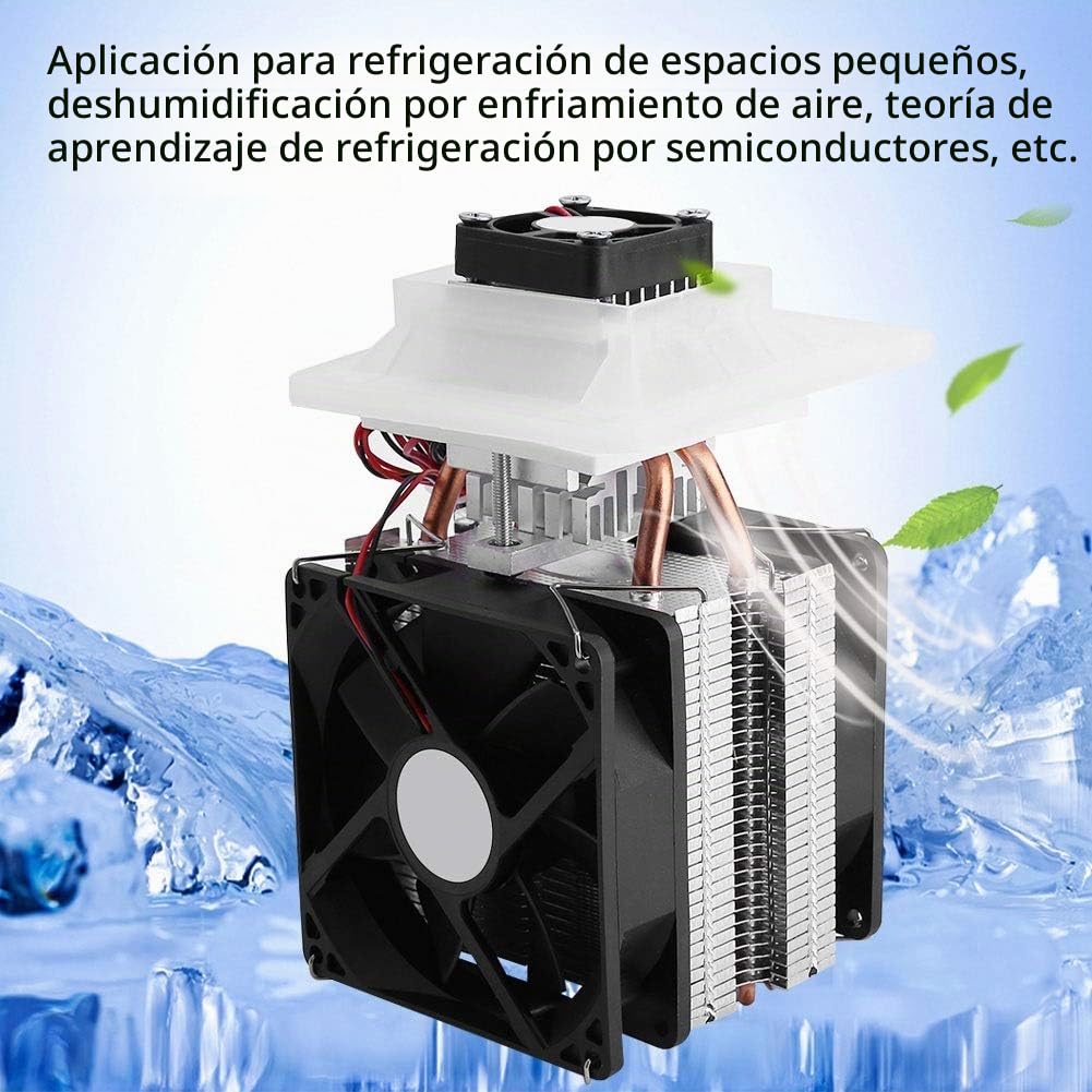 12V Disipador Peltier, Sistema Semiconductor Refrigeración Kit- termoeléctrico Peltier Cooler - Aire de Refrigeración del Disipador de Calor Deshumidificación Sistema Kit