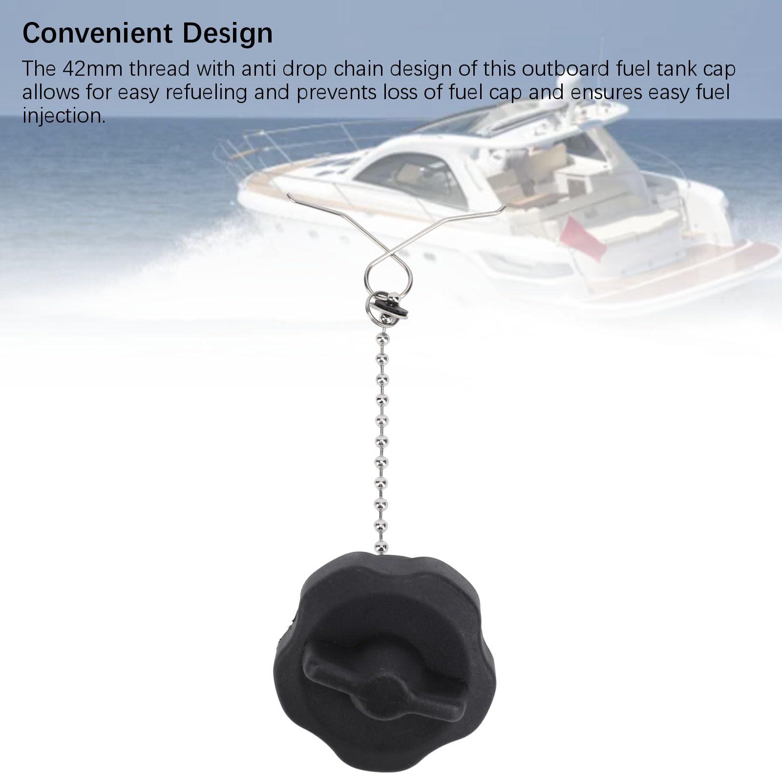 Tapón para depósito de combustible marino con rosca de 42 mm, excelente estanqueidad, compatible con fueraborda F2.5 69M F4A F4M 68D – Tapón tapa depósito depósito 67D 24610 02