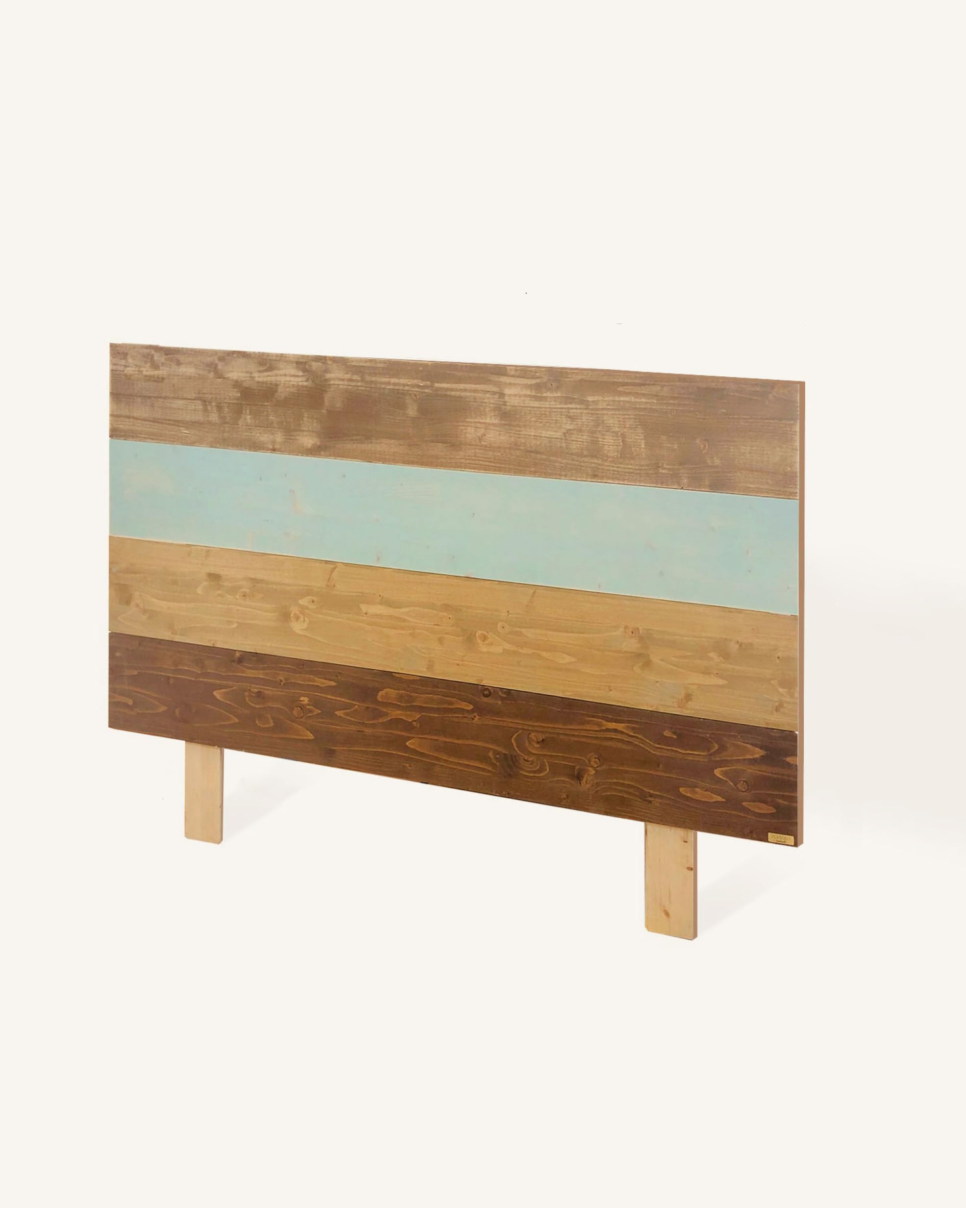 HANNUN - Cabecero de Cama Nala | Madera Maciza de Abeto | Estilo Étnico | Color Natural | 165 x 100 cm (Queen Size)