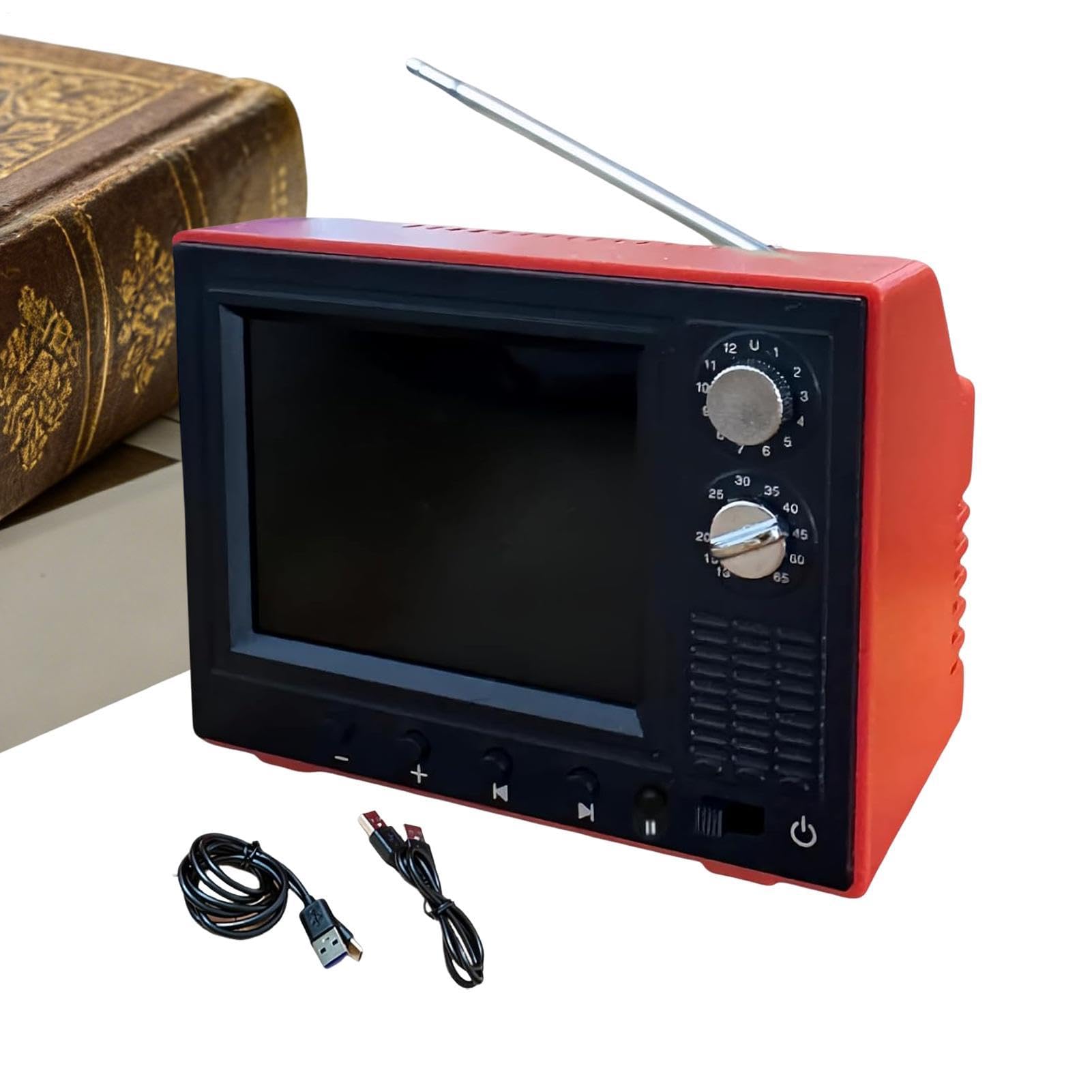 Mini TV jouet rétro avec petit écran 720p et 8 Go de mémoire