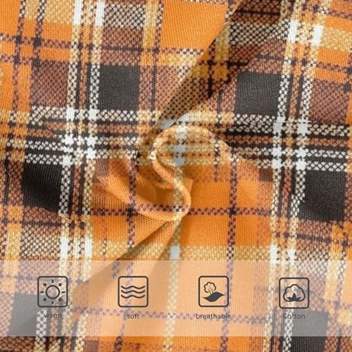 Classic Black Plaid Orange White Panties for Girl Toddler Underwear Floral Cotton Flower Kids Undies Briefs 2t3