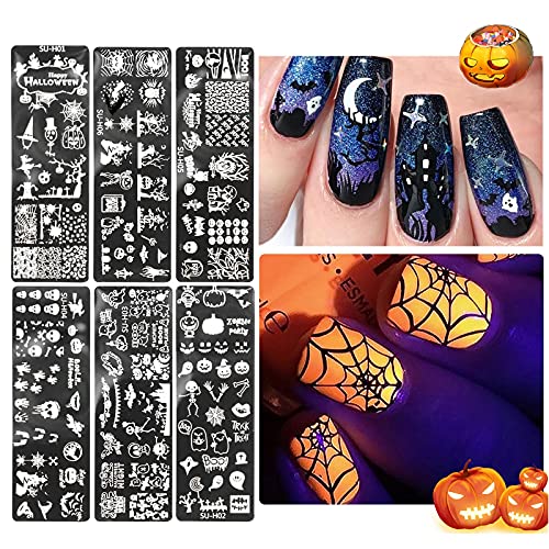 Holiday Nail Decals For Kids Stamping Stamper Art Halloween Image Nail Templates Manicure Plates Nail Color Street Toenails Strips #TOP1
