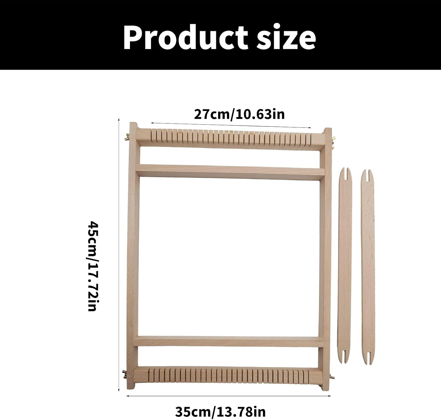 Shurhome Weaving Loomed Kits Detachable Knitting Handmade Tapestry Accessories for and Adults Weaving Frame Handmade Craft