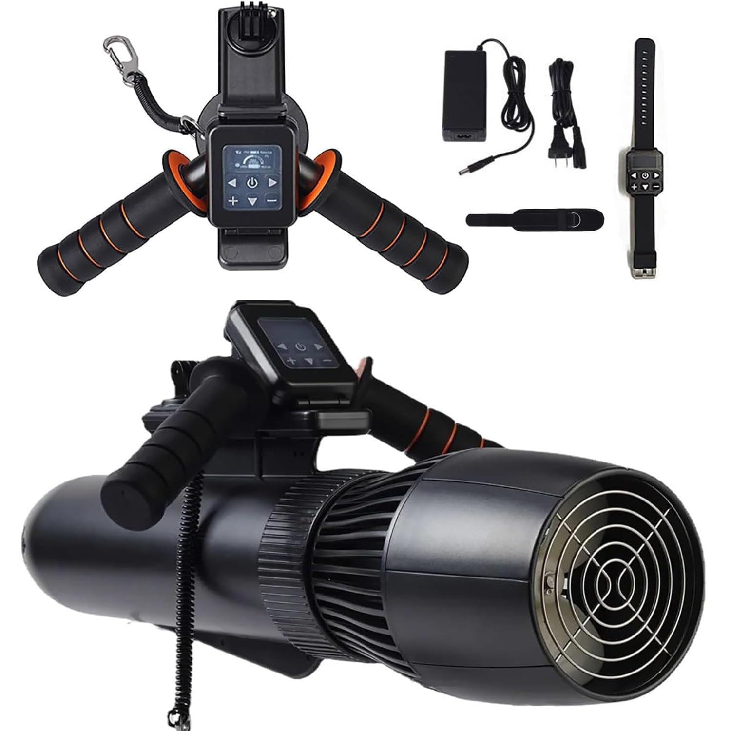 Scooter Submarino, Refuerzo Submarino de 500 W, Velocidad de 2 M/S, batería de Litio, Material de aleación de Aluminio, propulsores de Doble hélice portátiles para bucear, Nadar,4400mAh