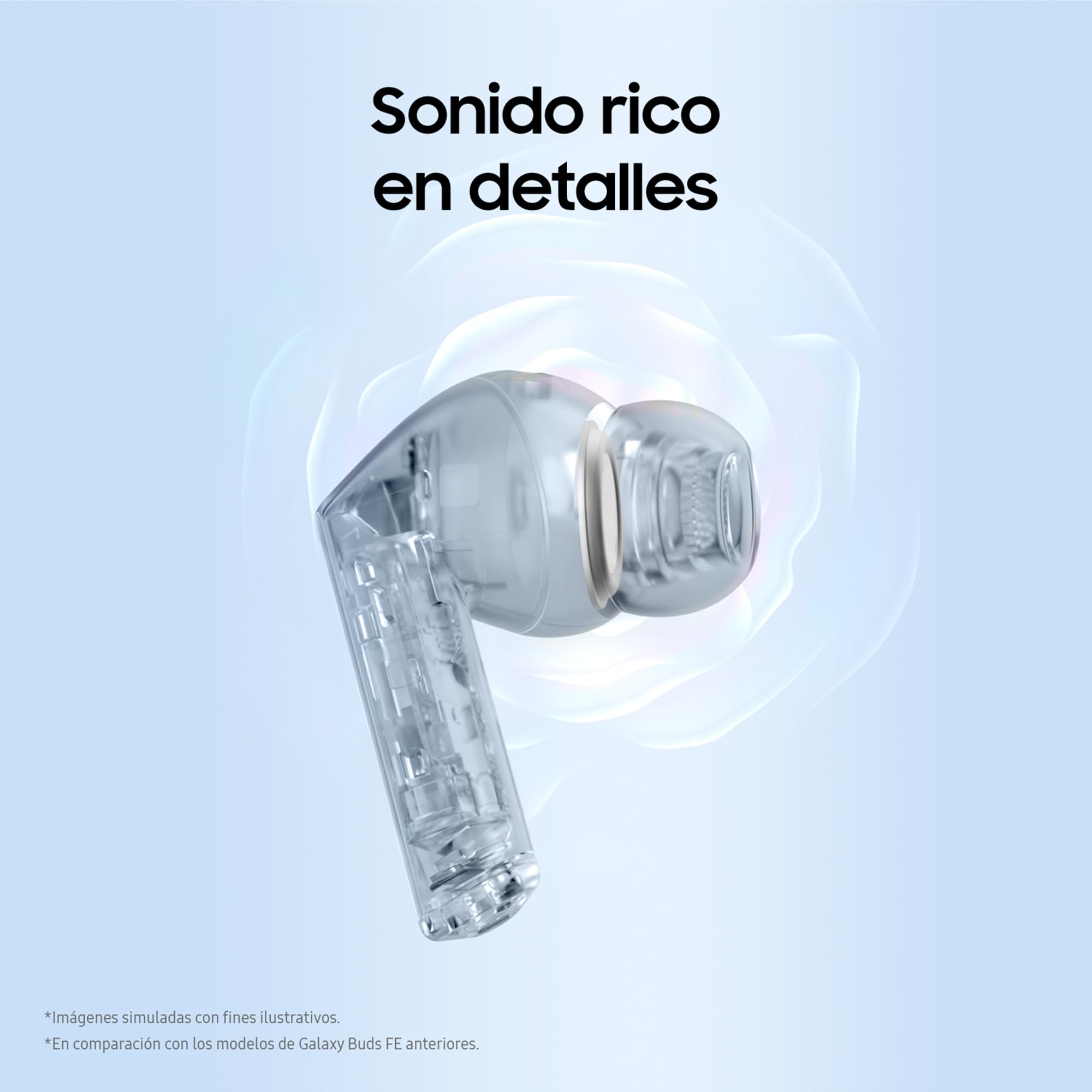 Samsung Galaxy Buds3 FE, Auriculares Inalámbricos, Audio 360, Cancelación de Ruido y Llamadas Claras, Función Gemini AI, Negro, Garantía del Fabricante 3 Años + 1 Año Extra (Versión Española)