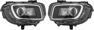 Halogen Headlight Assembly For 2020-2023Hyundai Venue,Left Driver and Right Passenger Side Front Headlights Headlamps with High/Low Beam Light (Pair Set)