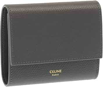 極美品　CELINE セリーヌ 折り財布　三つ折り　ロゴグラム　グレー 極美品 CELINE セリーヌ 折り財布 三つ折り ロゴグラム グレー CELINE