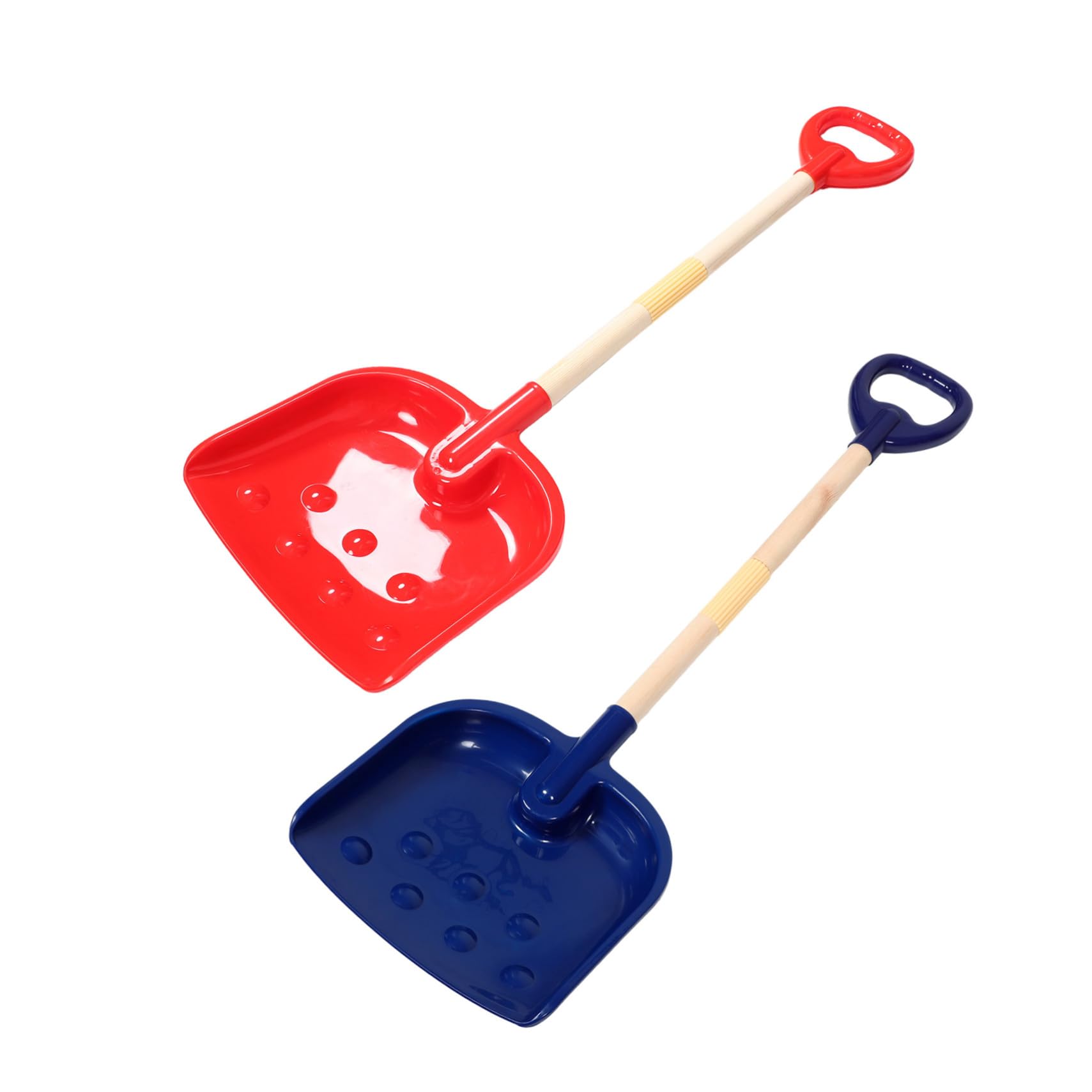 2 Piezas Pala Nieve Infantil con Mango D Ergonomico Juego Ligero y Portátil para Playa y Nieve Material Seguro para Herramienta Desmontable para Excavación al Aire