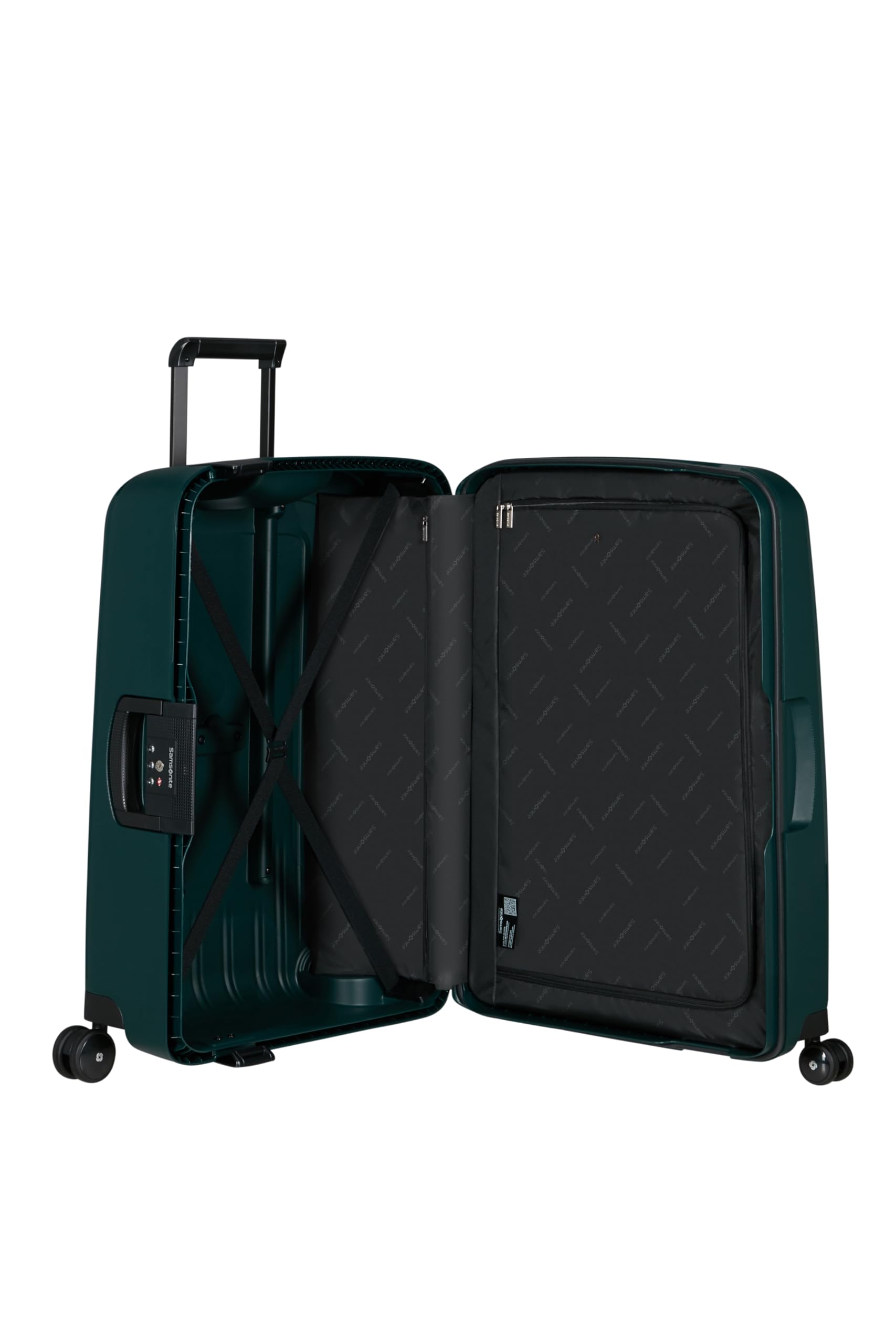 Samsonite S'Cure - Spinner M, Walizka, M (69 cm), 79 l, Zielony (Dark Teal)