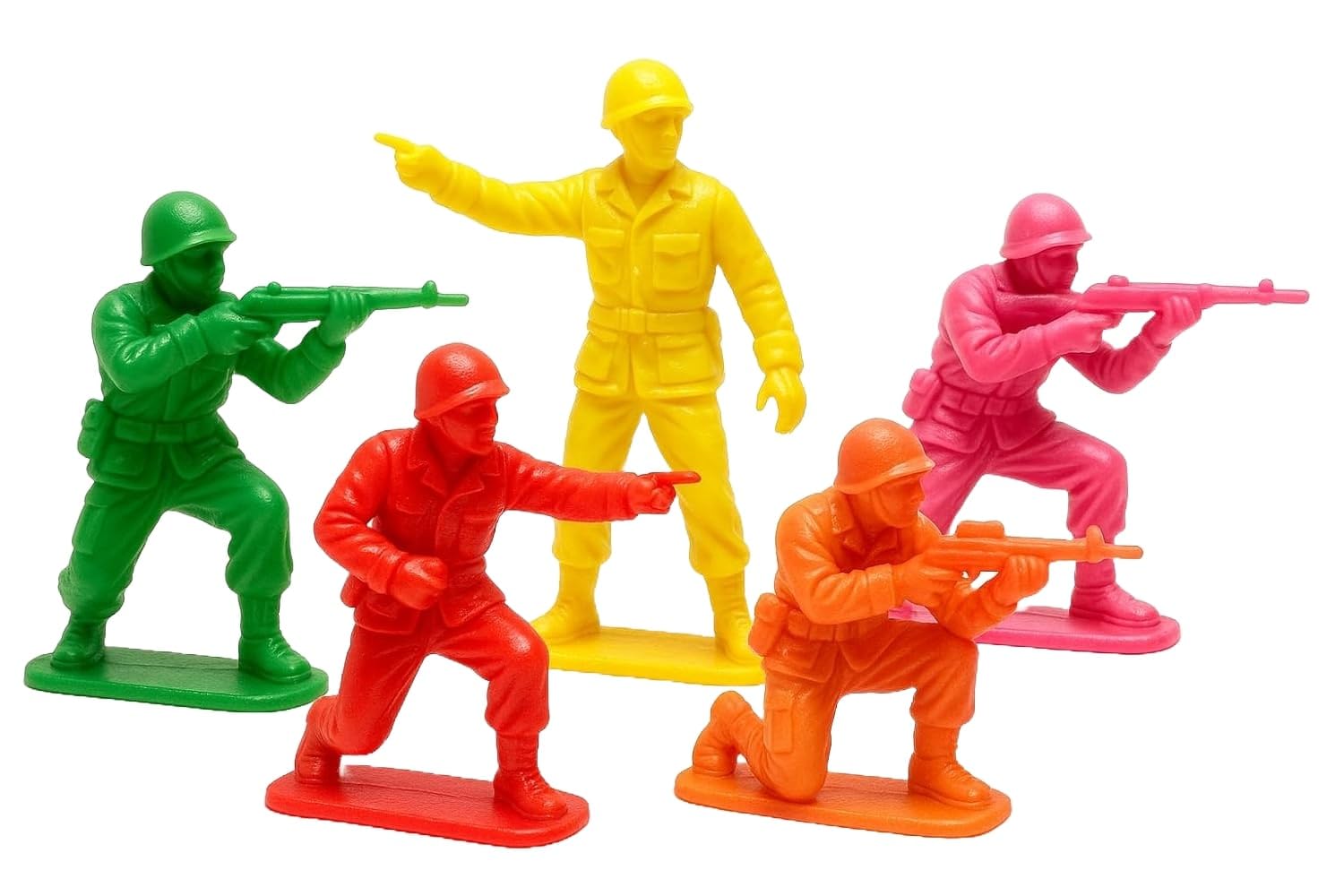 ASPIRE UK 20 Pack Mini Army Men Toys For Kids Set Military Soldier Figures Plastic War Game Playset for Children Birthday Gift Party Favor and Model collection