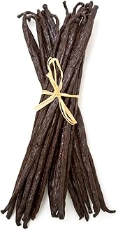 50 Tanzanian Vanilla Beans Whole Grade A Vanilla Pods for Homemade Vanilla Extract, Baking, Ice Cream, Flavoring, & Vanilla Powder