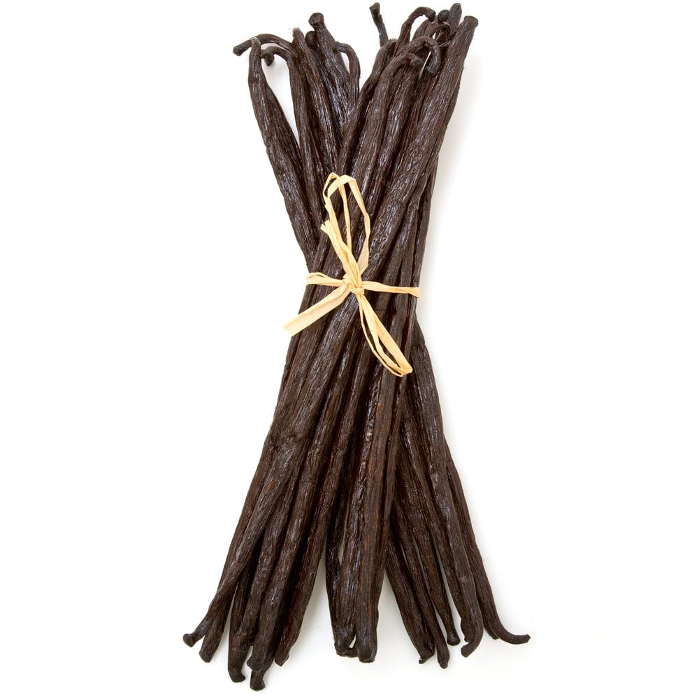 4oz Tanzanian Vanilla Beans Whole Grade A Vanilla Pods for Homemade Vanilla Extract, Baking, Ice Cream, Flavoring, & Vanilla Powder