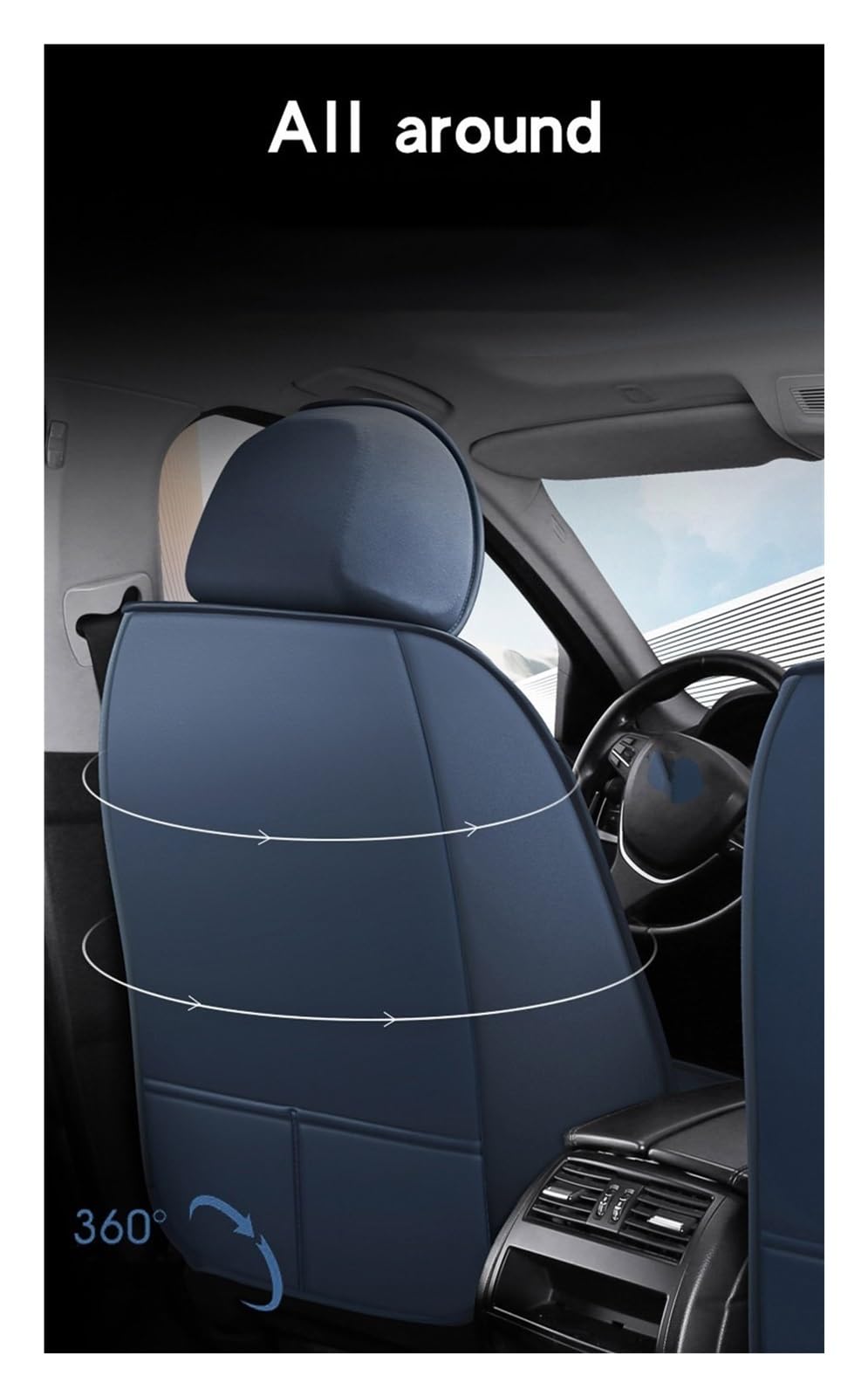 Autostoel beschermer Voor Toyota Voor Aygo Auto Accessoires Interieur Volledige Set Auto Seat Cover Autostoelhoes (Kleur : 2