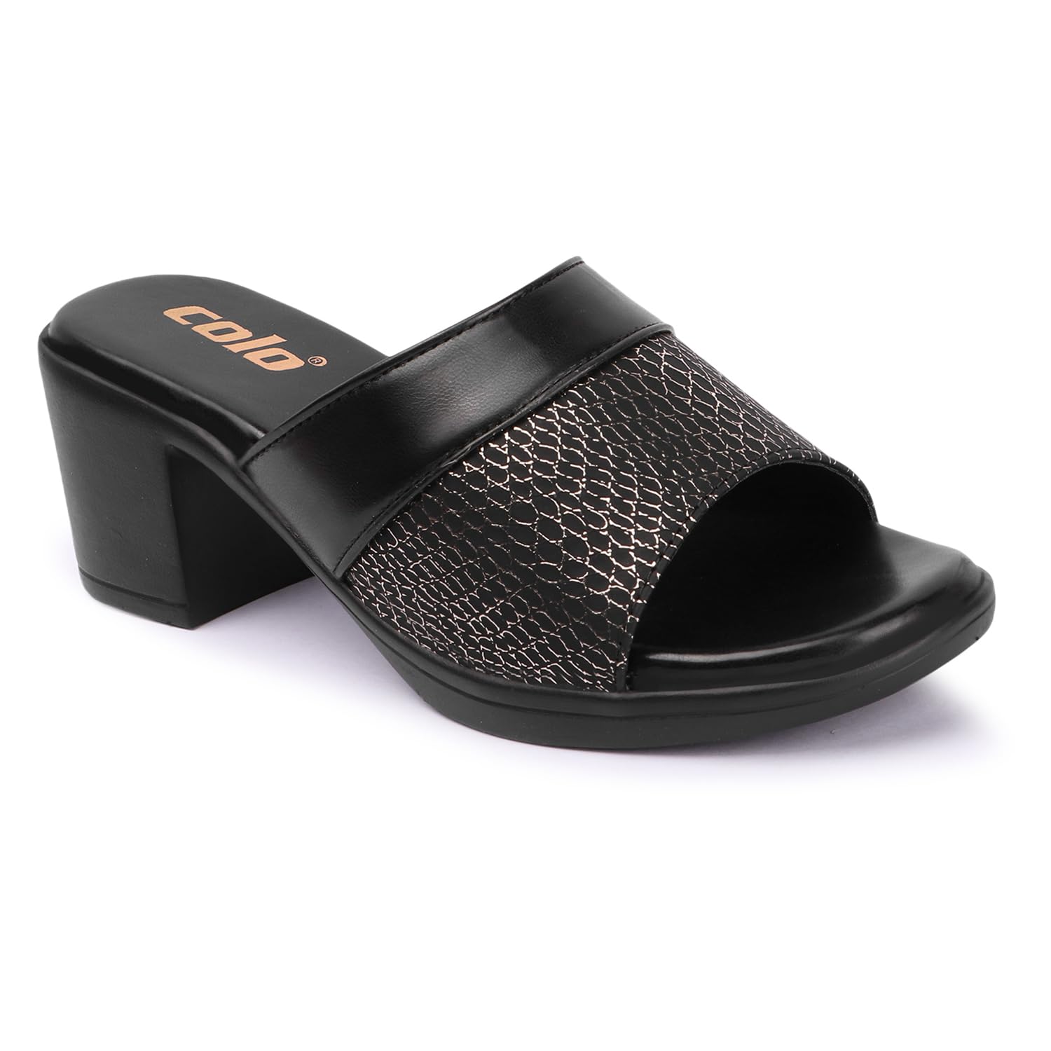 Colo Block Heel Sandal for Womens and Girls NN-1 Black 4 (B0CWVGRQKX) Amazon Price History, Amazon Price Tracker
