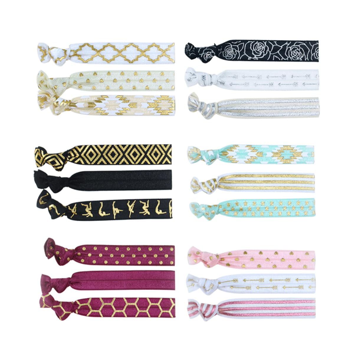 DOITOOL 54stücke Elastische Haargummis Ohne Knick Bunte Bänder Für Pferdeschwänze Starke Halter Für Yoga Und Freizeit Haaraccessoires Für Frauen Und Mädchen