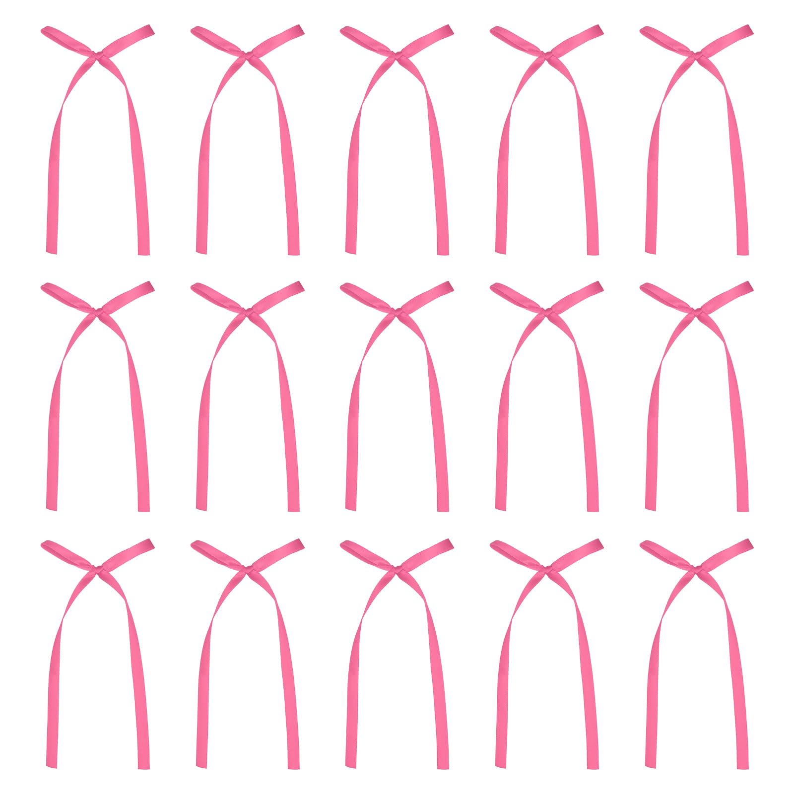 Muiltvoe 50 Pcs Bow Cake Toppers, 3x5.7 Inch Bow Cupcake Toppers Satin Bowknot Bow Party Decorations for Cake Dessert Craft DIY Decorating Wedding Birthday Party, Champagne