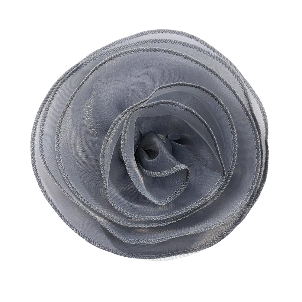 10inch Extra Large Flower Brooch Pin for Women Fashion Dainty Organza Satin Fabric Big Camellia Brooches Lapel Pins Wedding Dance Party Dress Accessories Exaggerated Jewelry Gift